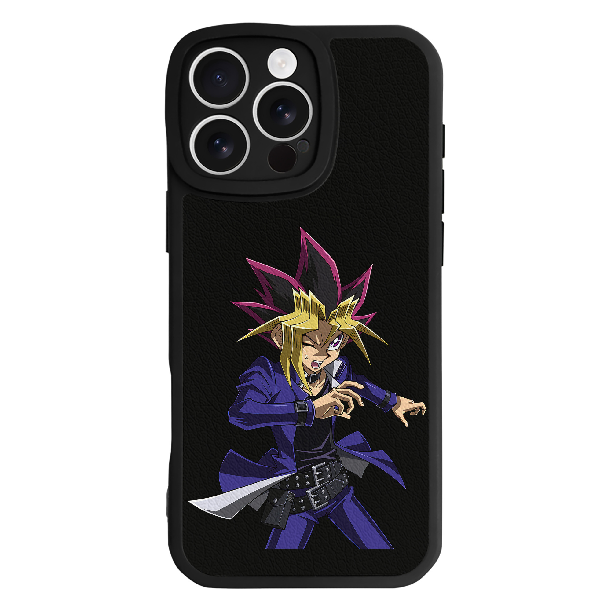 遊☆戯☆王 Yu-Gi-Oh! 【iPhone 16シリーズ対応】シリコンスマホケース（レザー調） 材質：シリコン
